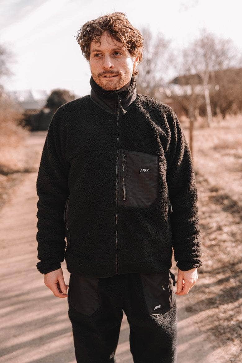 ARKK Apparel ARKK Box Logo Polar Jacket | Black Polar Jacket